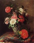 Floral, beautiful classical still life of flowers 026
